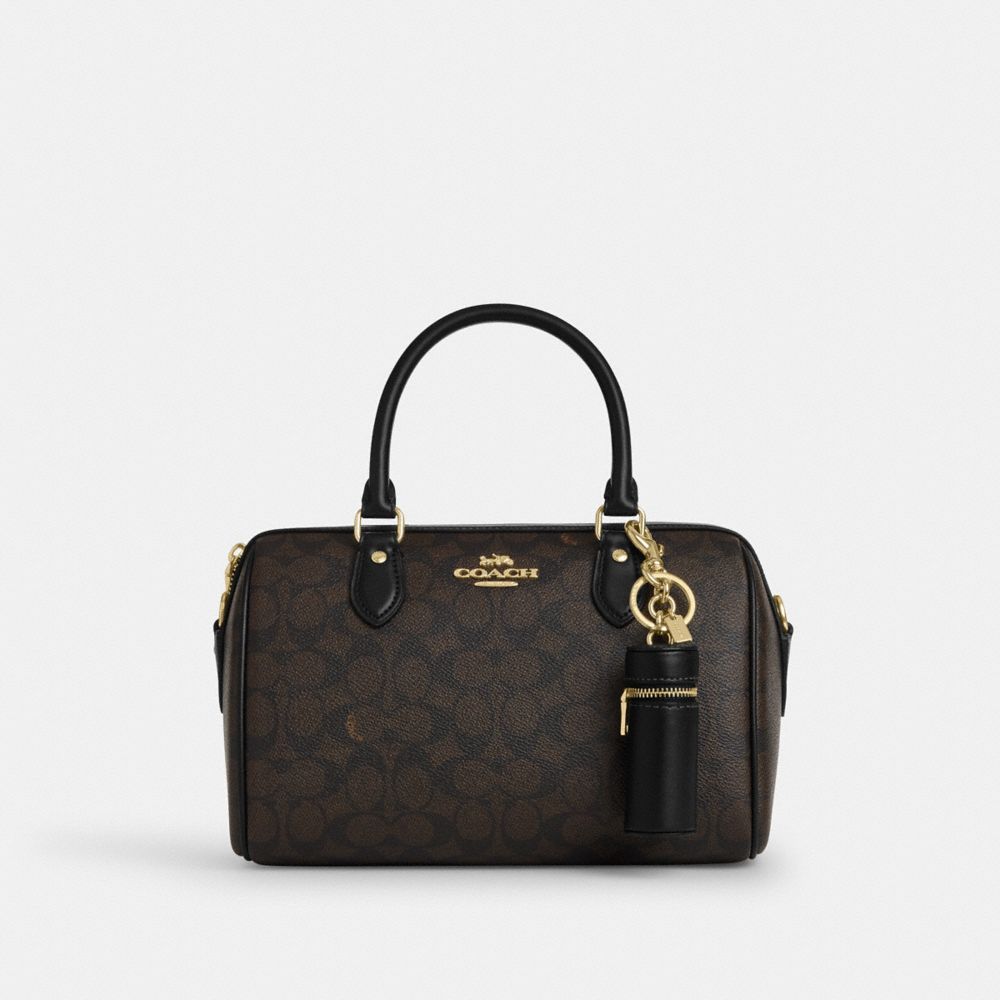 COACH®,Lipstick Case Bag Charm,,Angle View