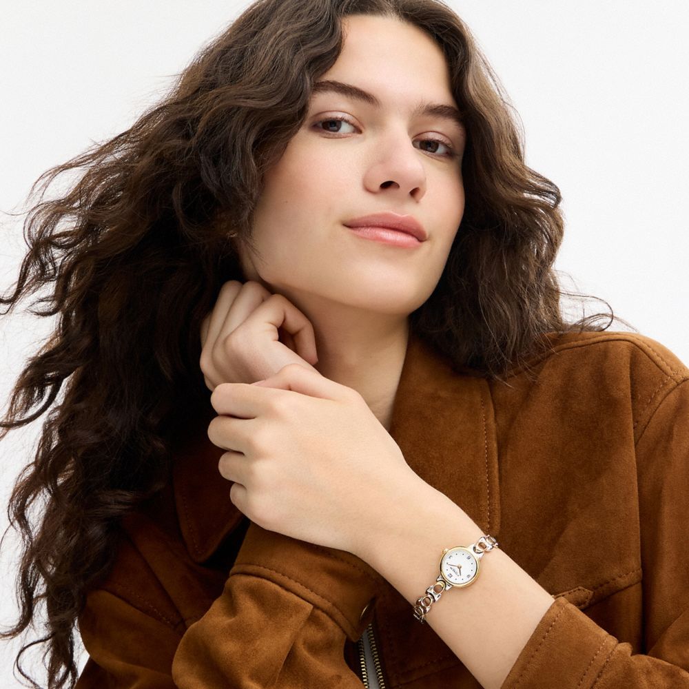 COACH®,Iris Watch, 22 Mm,Gold,Detail View