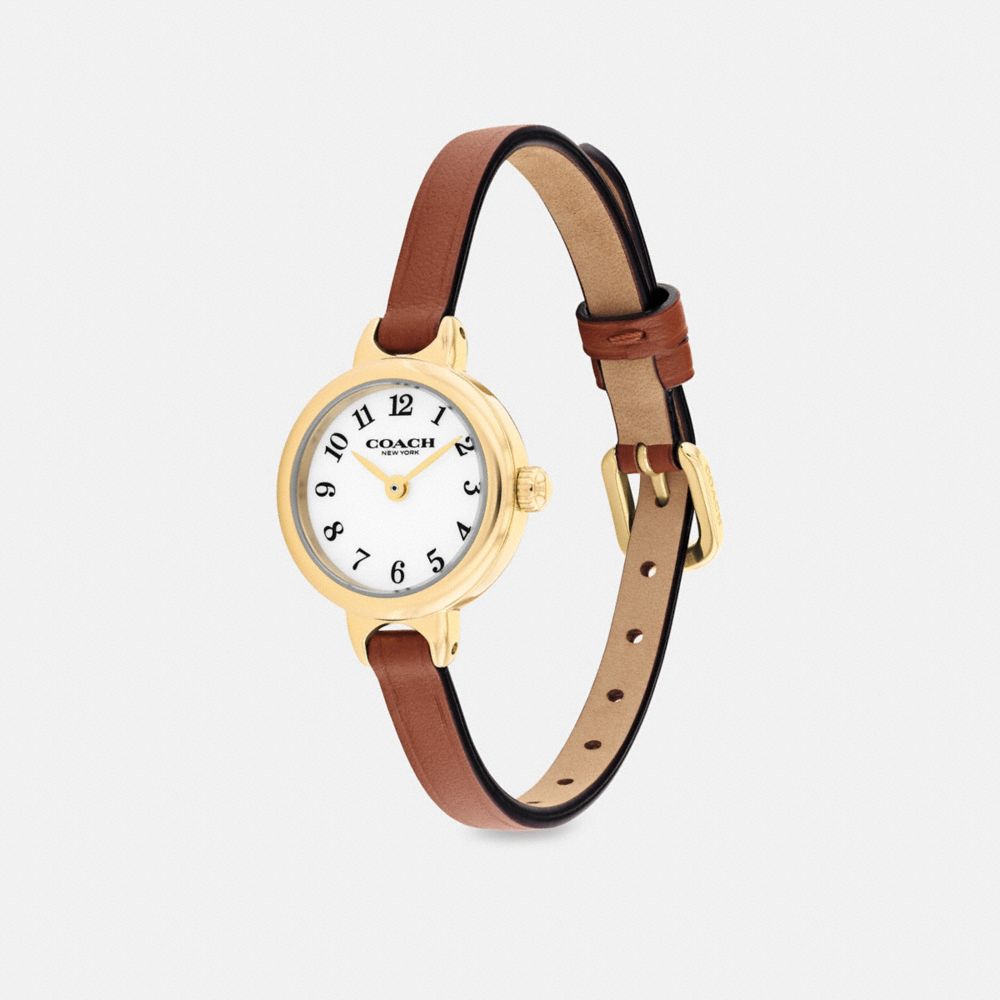 COACH®,Iris Watch, 22 Mm,Analog,Casual,Brown,Angle View