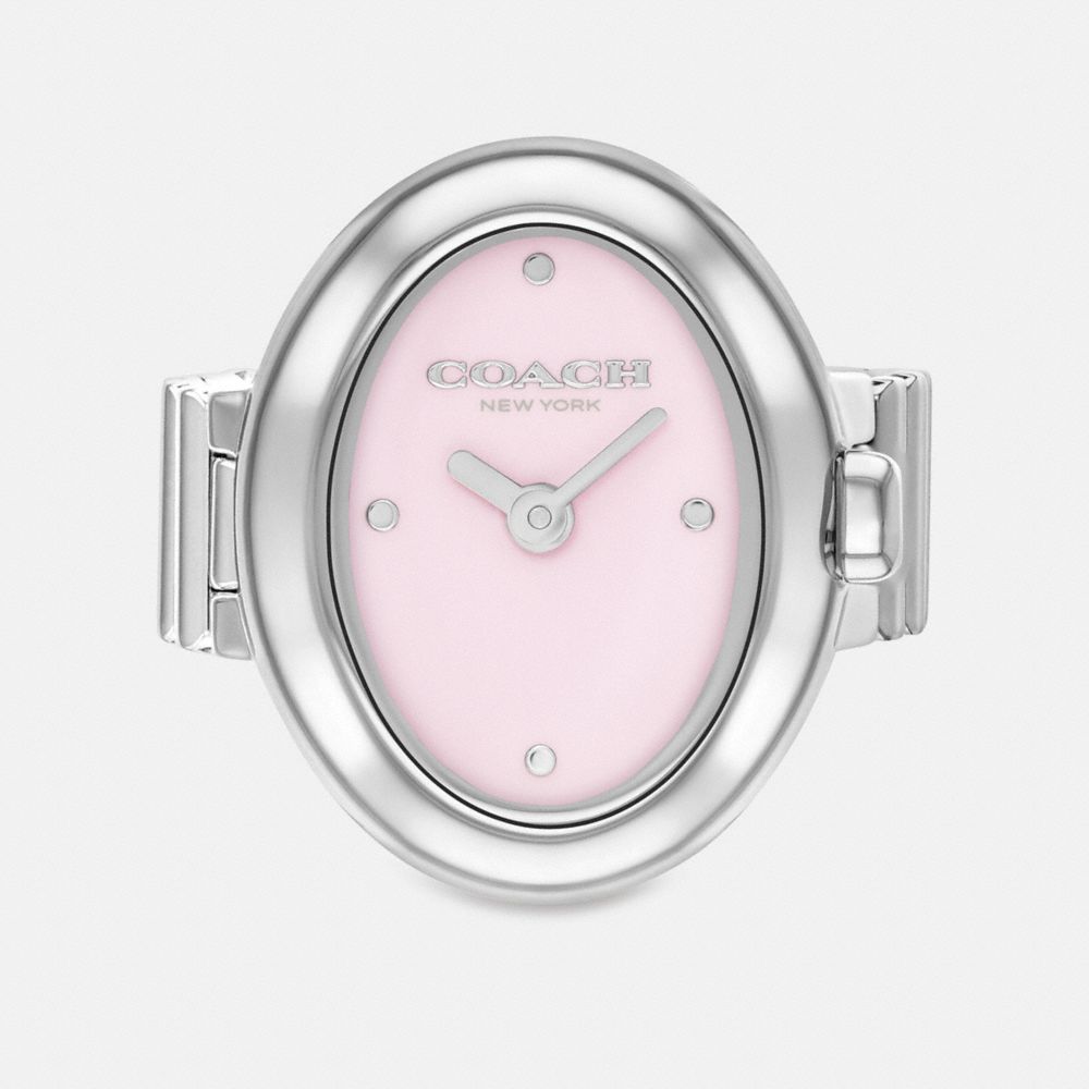 Coach Sammy Ring Watch, 18mm X 22.5mm In Silver