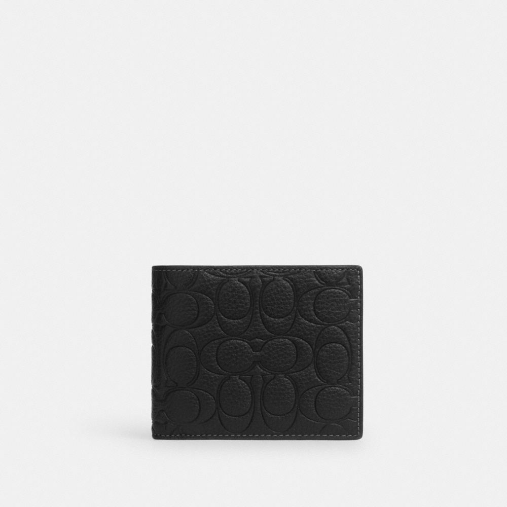 COACH®,3-In-1 Wallet In Signature Leather,,Front View