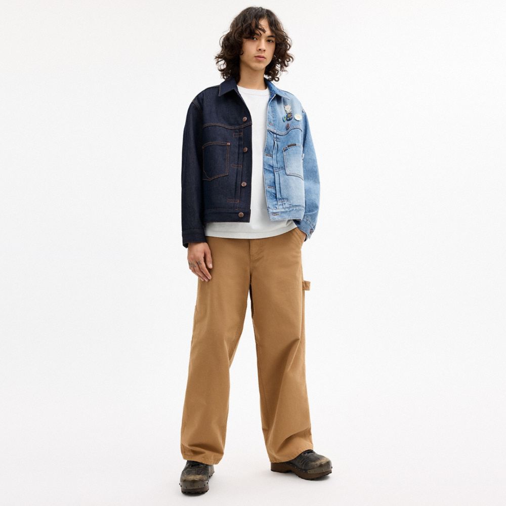 Мужские куртки Coach | Brain Dead Split Denim Jacket In Recycled Cotton — фото 2