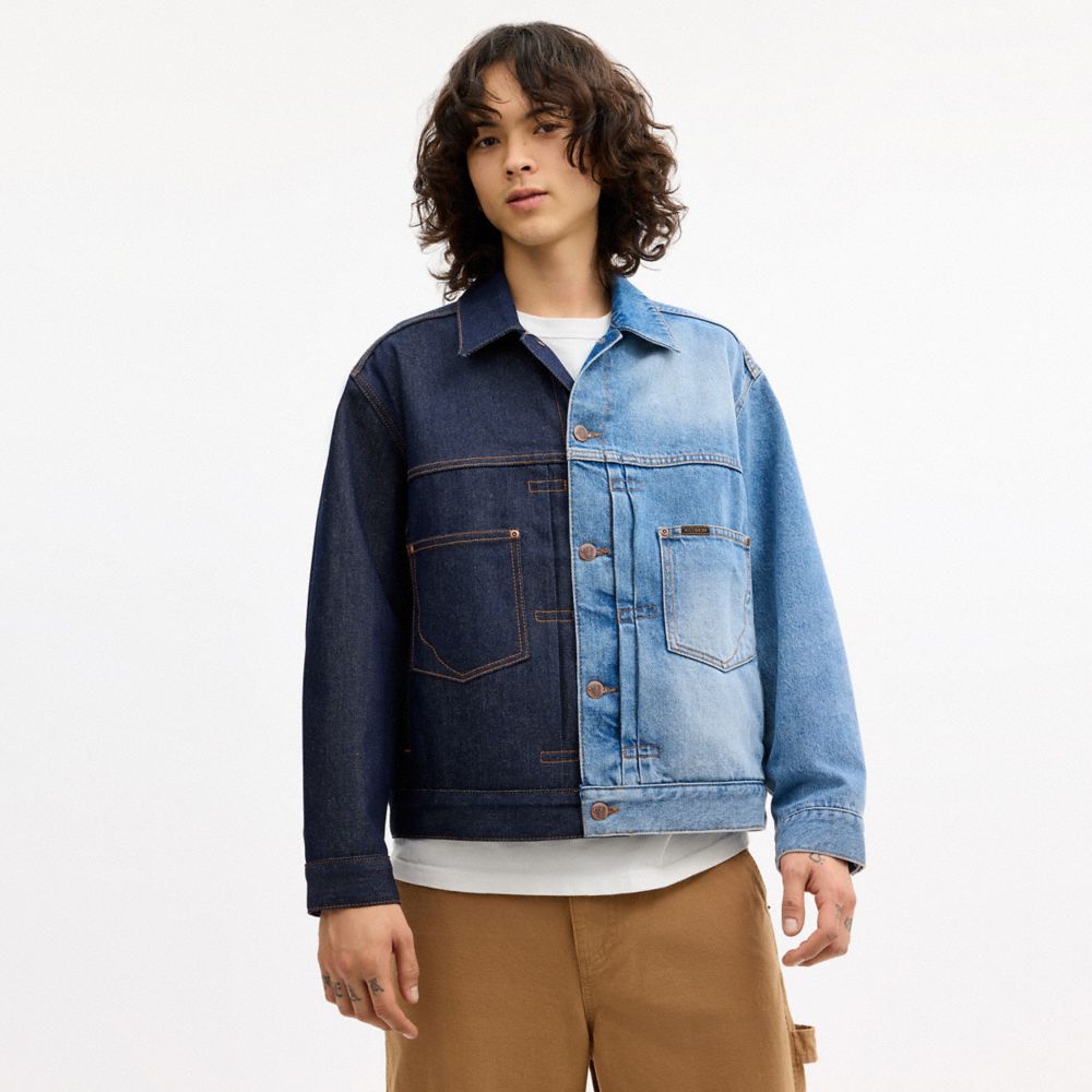 Мужские куртки Coach | Brain Dead Split Denim Jacket In Recycled Cotton — фото 4