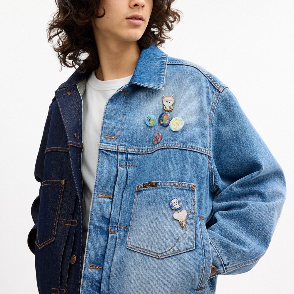 Мужские куртки Coach | Brain Dead Split Denim Jacket In Recycled Cotton — фото 5