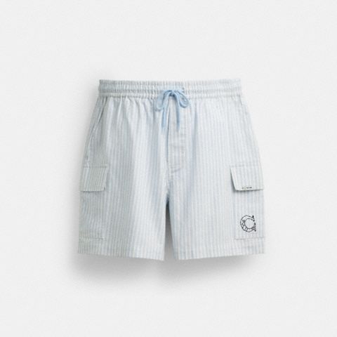 Мужские шорты Coach Brain Dead Striped Camp Shorts