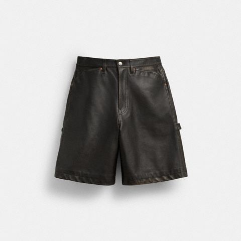 Мужские шорты Coach Brain Dead Loved Leather Shorts