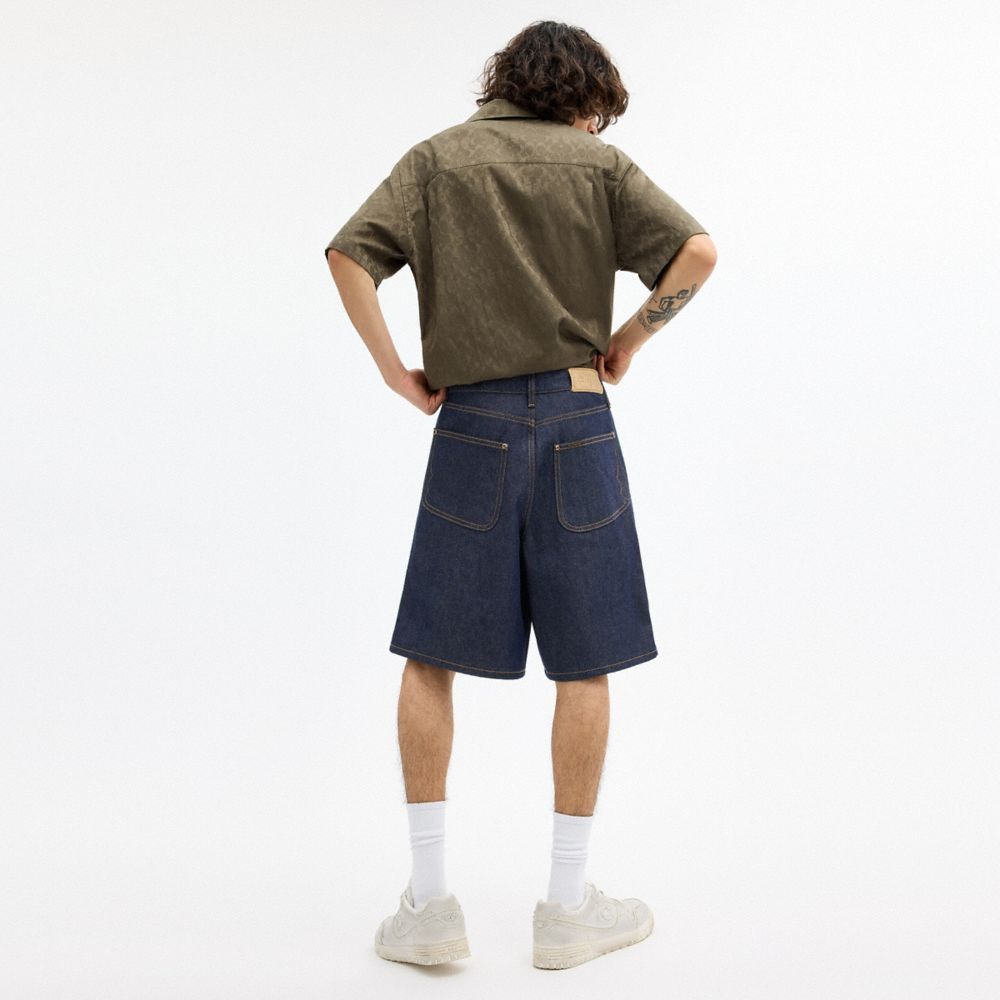 Мужские шорты Coach Brain Dead Denim Shorts In Recycled Cotton — фото 3