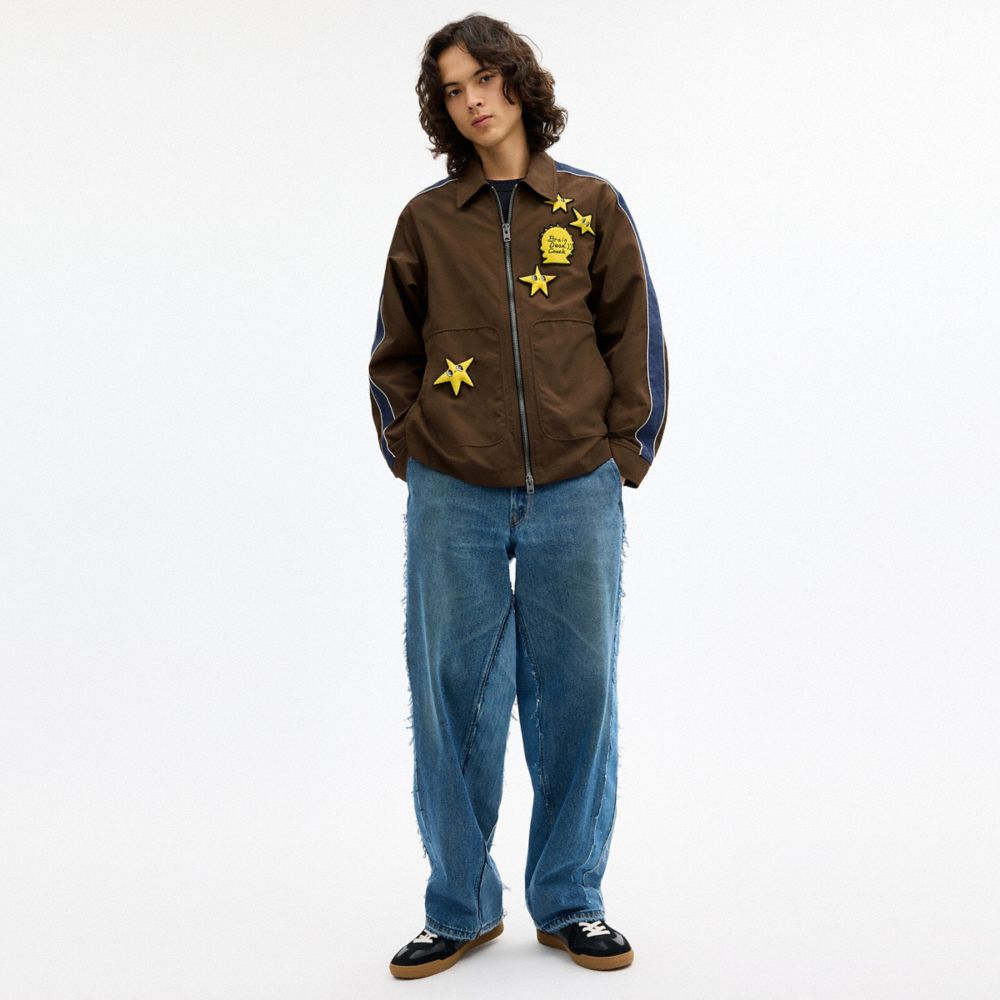 Мужские куртки Coach | Brain Dead Nylon Racer Jacket In Recycled Polyamide — фото 2