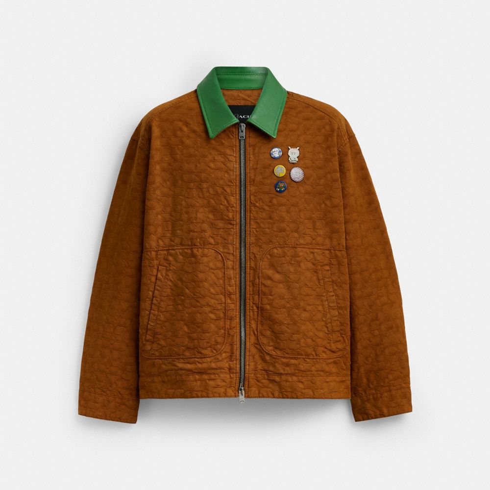 COACH&reg;,Coach | Brain Dead Zip Front Blouson,,Front View