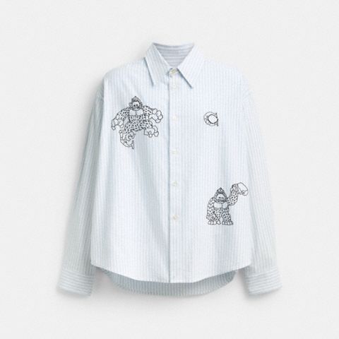 Coach | Brain Dead Signature Long Sleeve Button Up Shirt