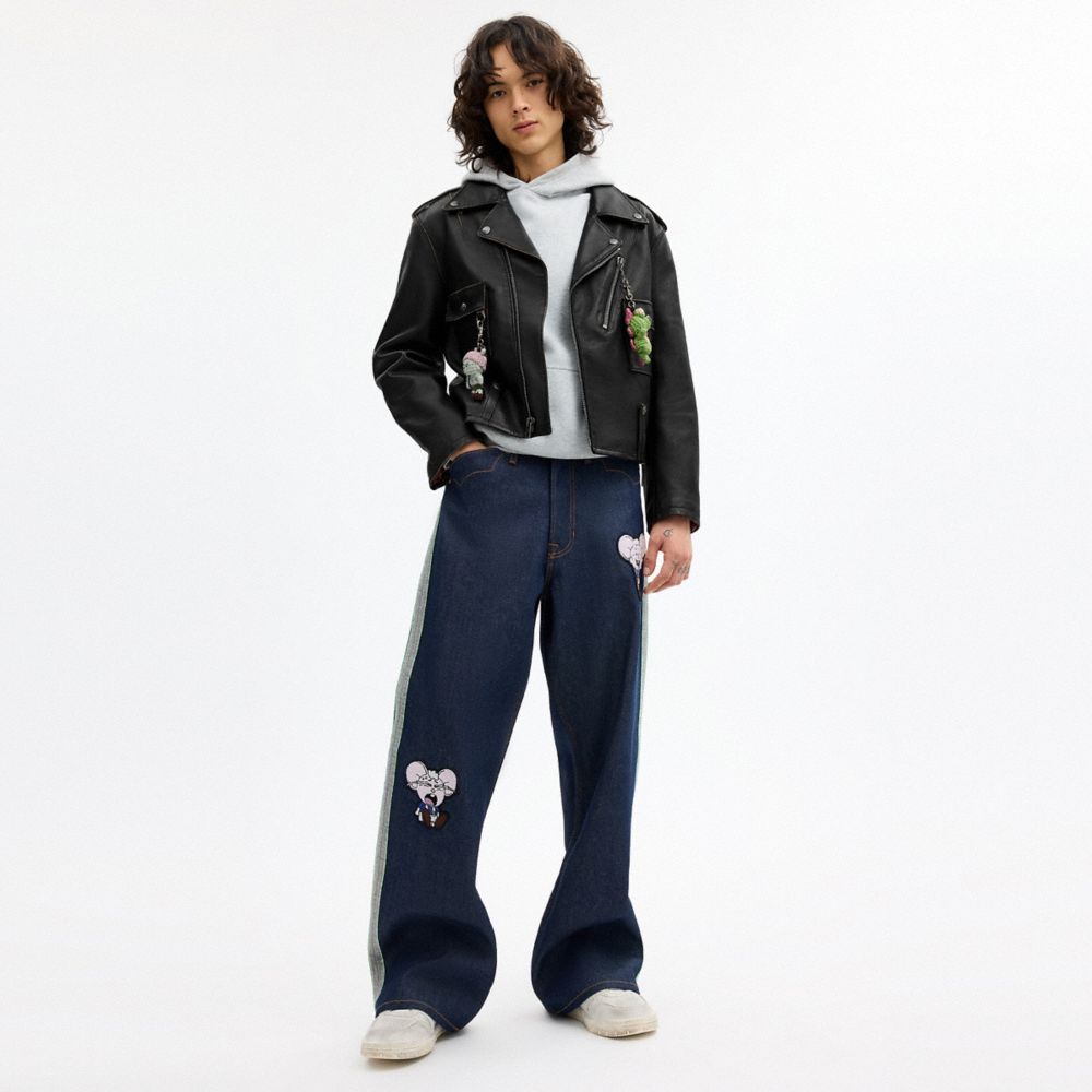 Мужские куртки Coach | Brain Dead Leather Biker Jacket — фото 4