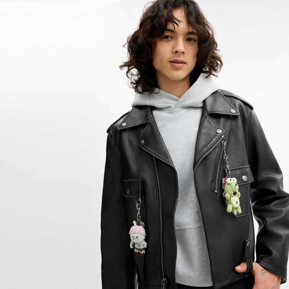 Мужские куртки Coach | Brain Dead Leather Biker Jacket — фото 6
