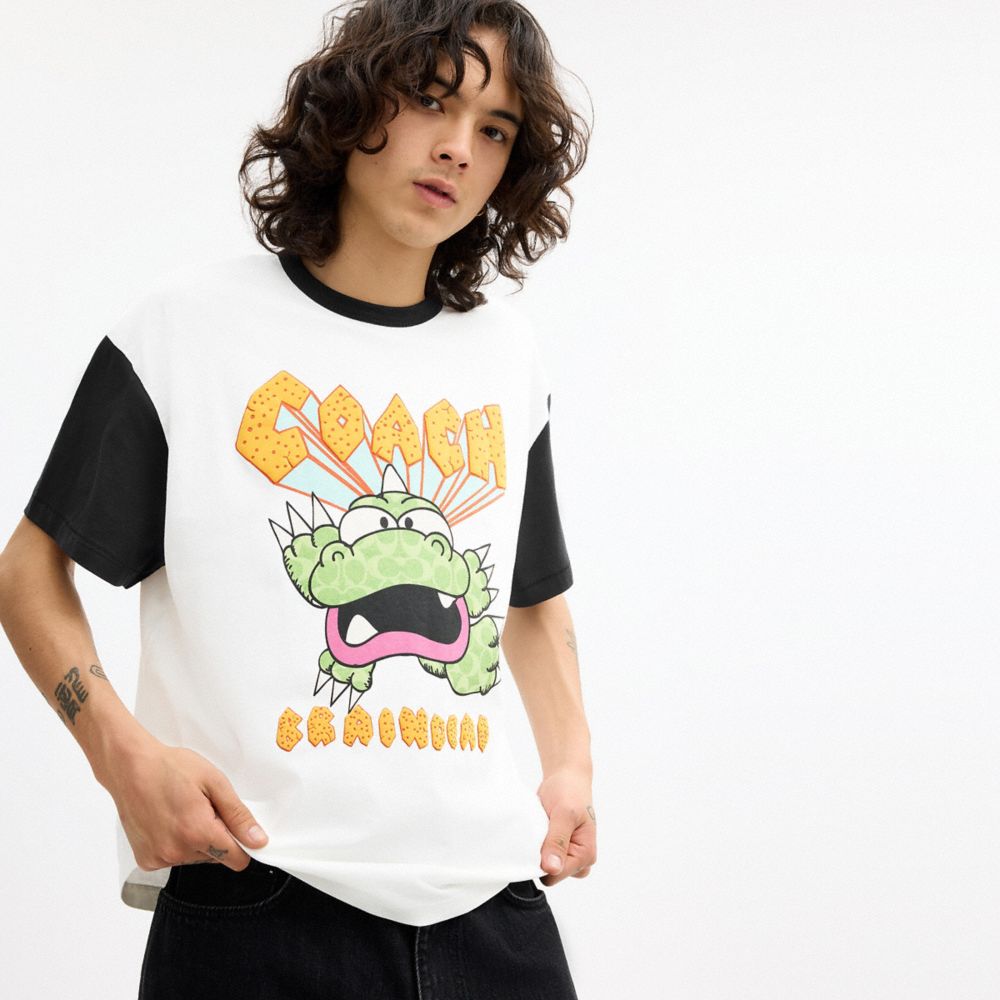 Мужские футболки Coach Brain Dead Zilly Dino T-Shirt — фото 4