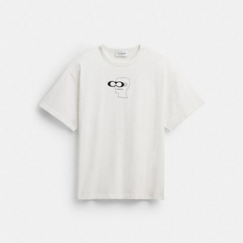 Мужские футболки Coach Brain Dead Head T-Shirt In Organic Cotton