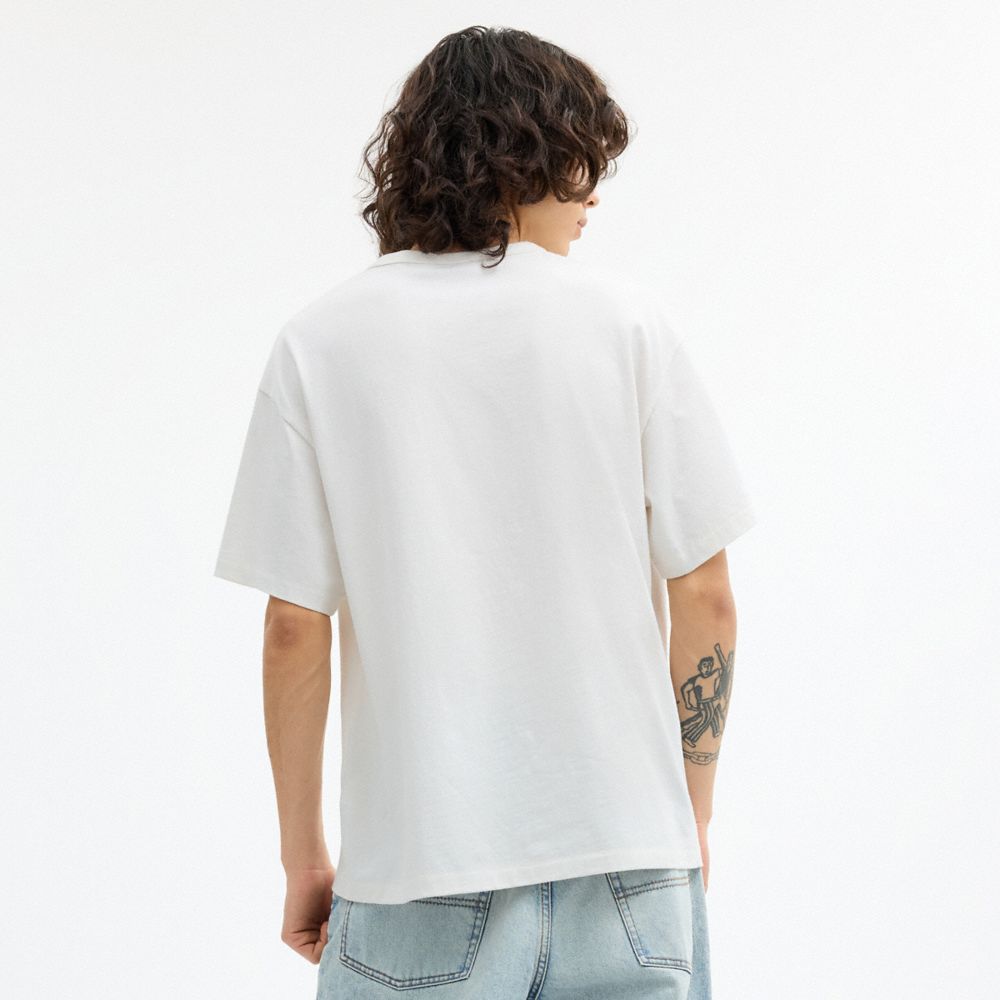 Мужские футболки Coach Brain Dead Head T-Shirt In Organic Cotton — фото 3