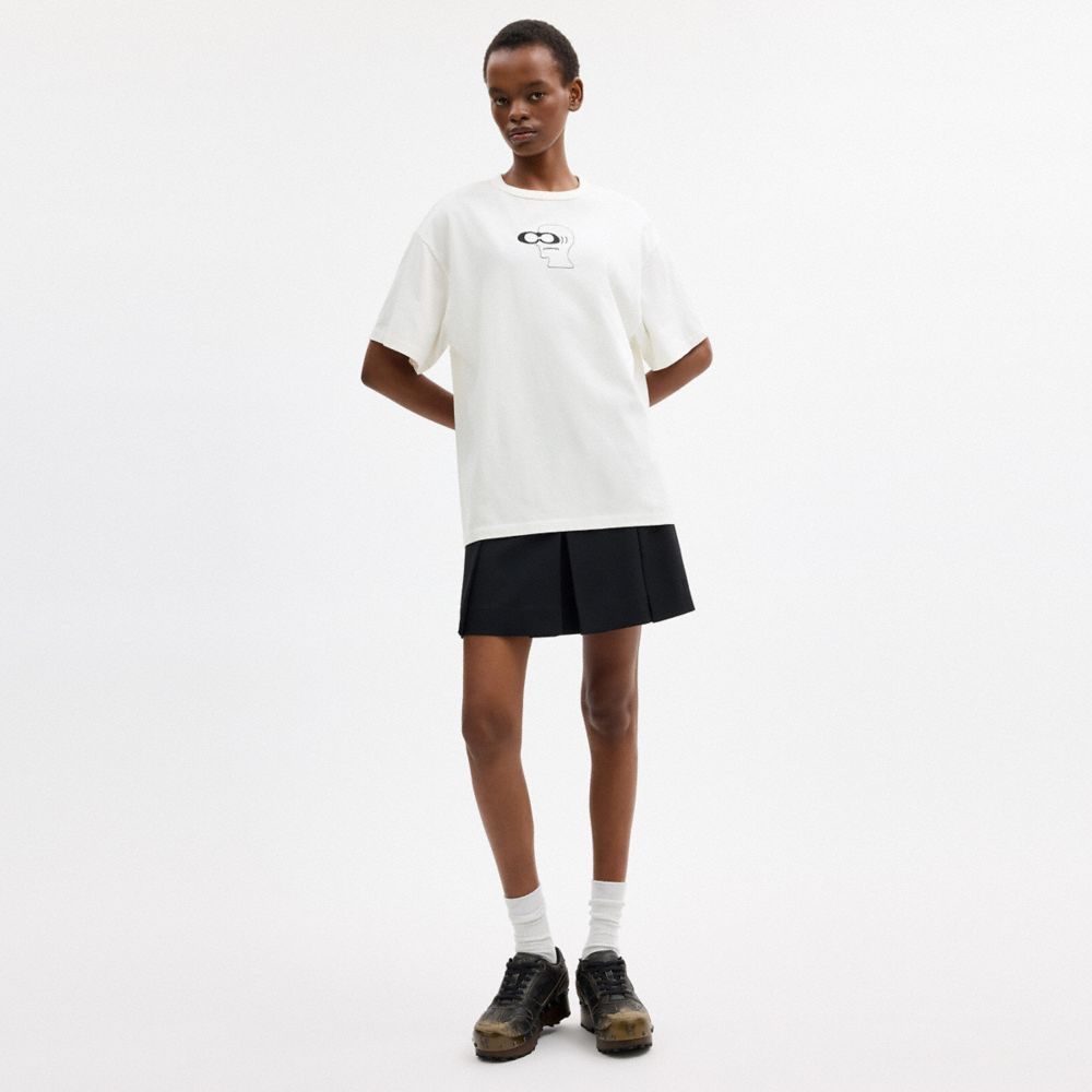 Мужские футболки Coach Brain Dead Head T-Shirt In Organic Cotton — фото 4