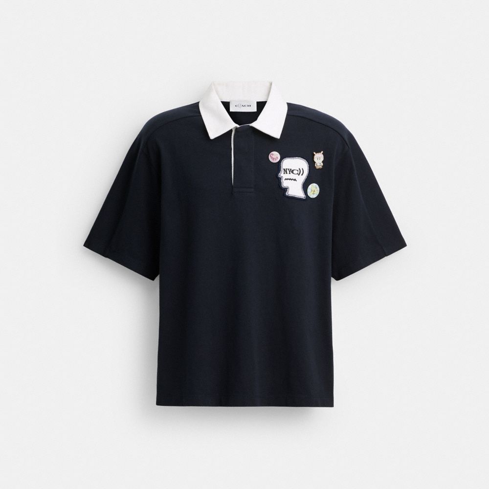 【COACH | BRAIN DEAD】ラグビー ポロ, ﾈｲﾋﾞｰ ﾌﾞﾙｰ, ProductTile