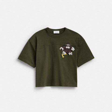 Мужские футболки Coach Brain Dead Football Cropped T-Shirt