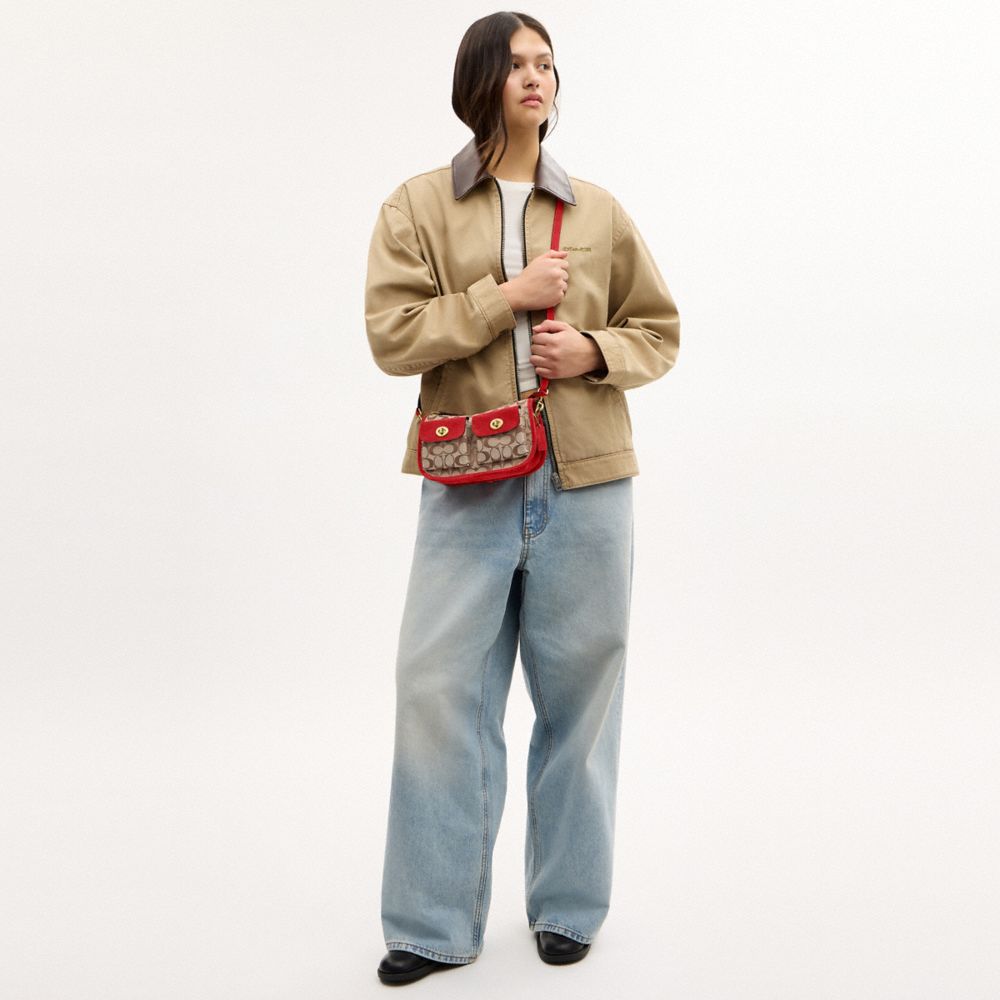 ツイン ターンロック ウェイバリー バッグ・シグネチャー ジャカード 4