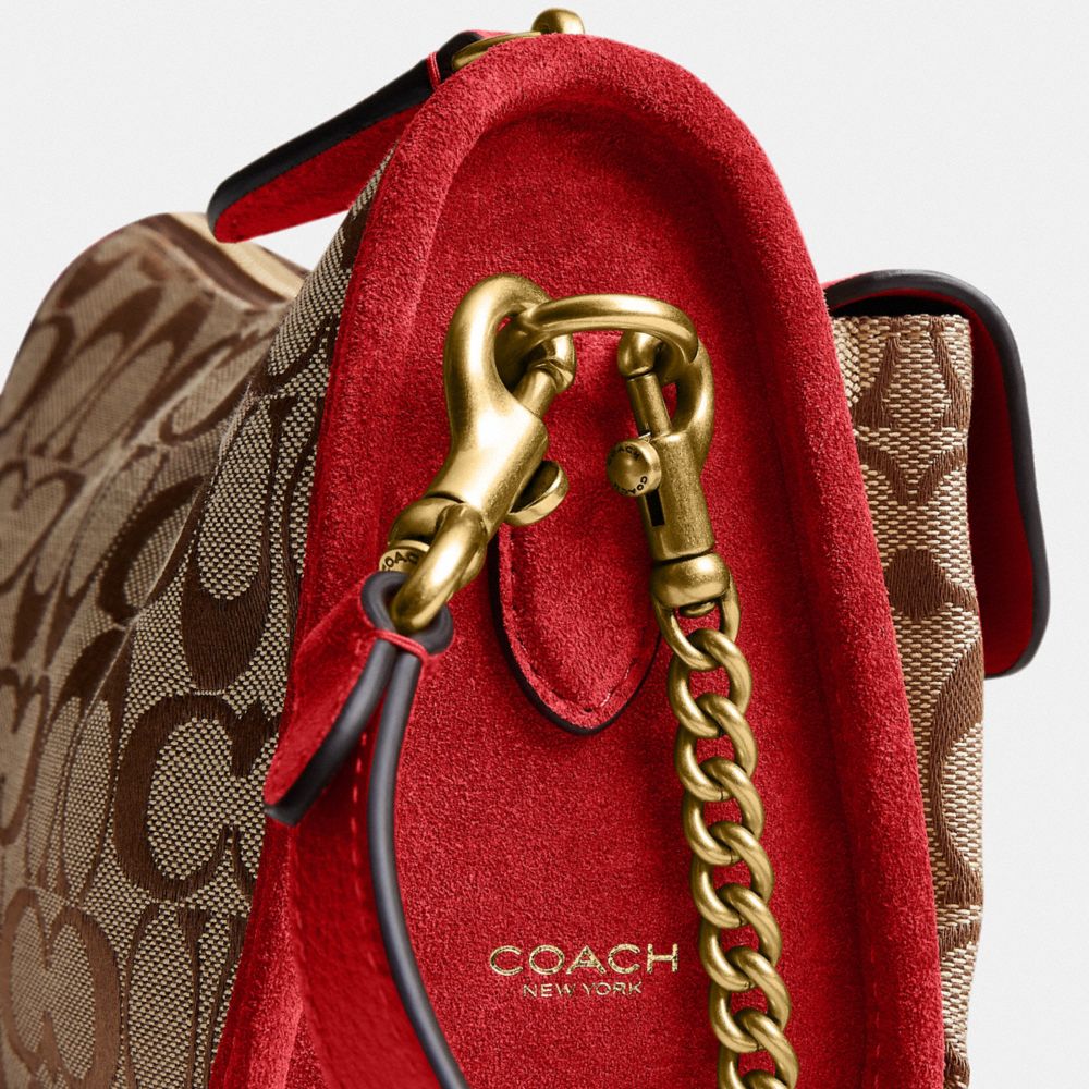 Twin Turnlock Waverly Bag In Signature Jacquard