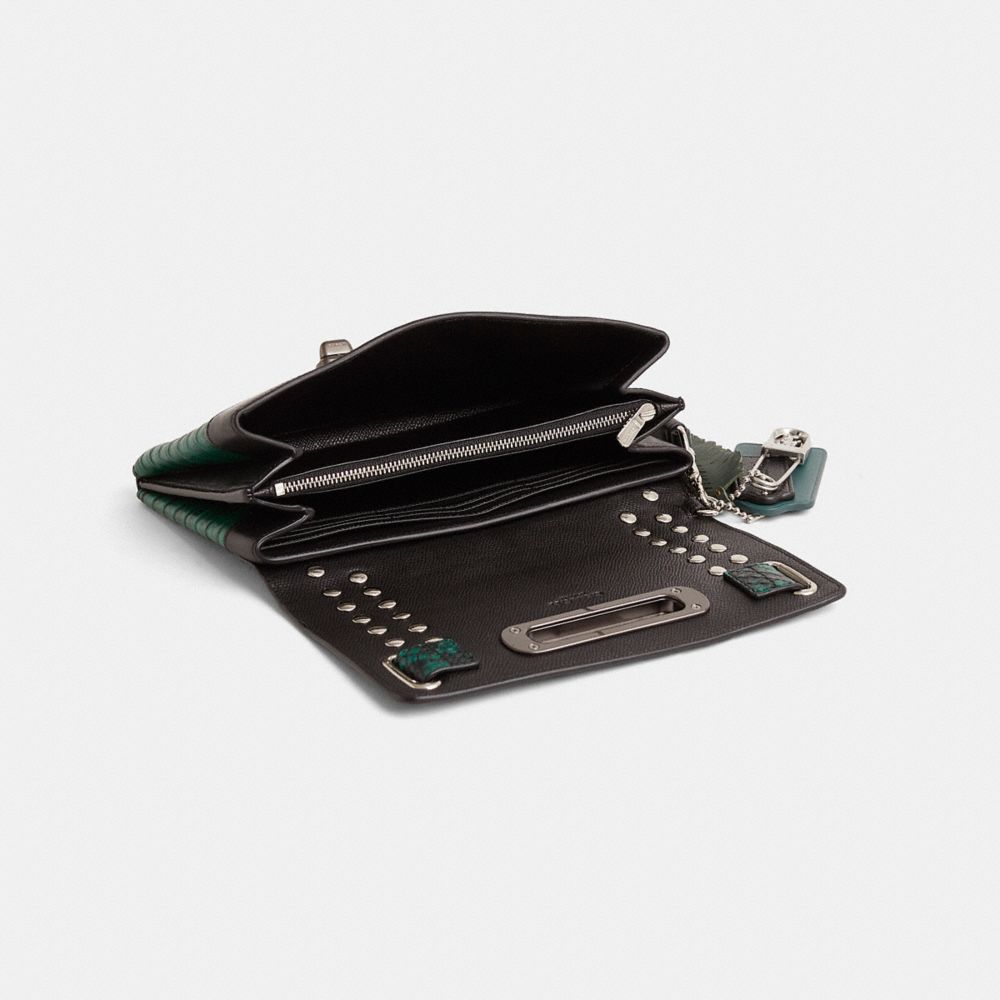 COACH®,Upcrafted Coach Swagger Clutch,,Inside View,Top View