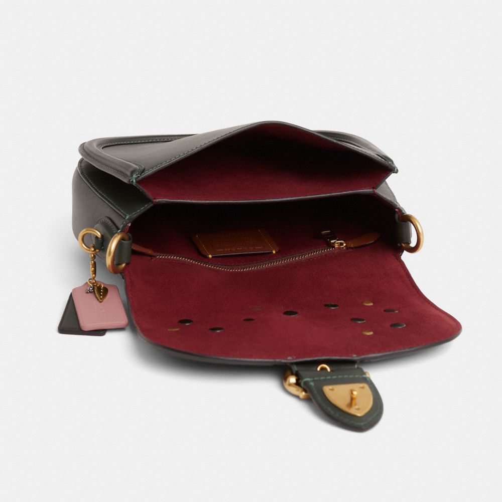 COACH®,Upcrafted Beat Saddle Bag,,Inside View,Top View
