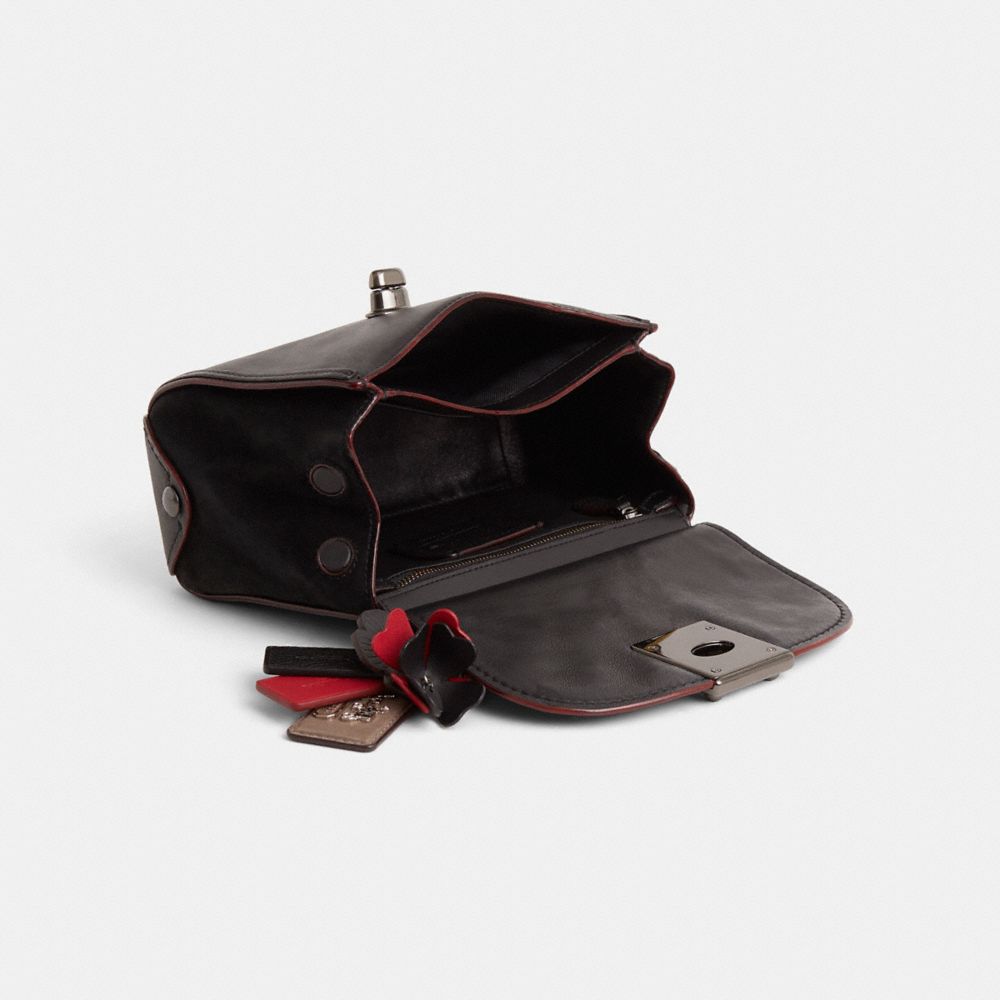 COACH®,Upcrafted Drifter Crossbody With Tea Rose,,Inside View,Top View