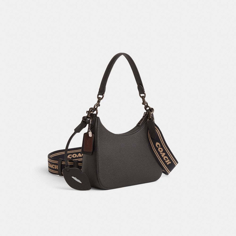 COACH®,Upcrafted Hobo Crossbody Bag,,Angle View