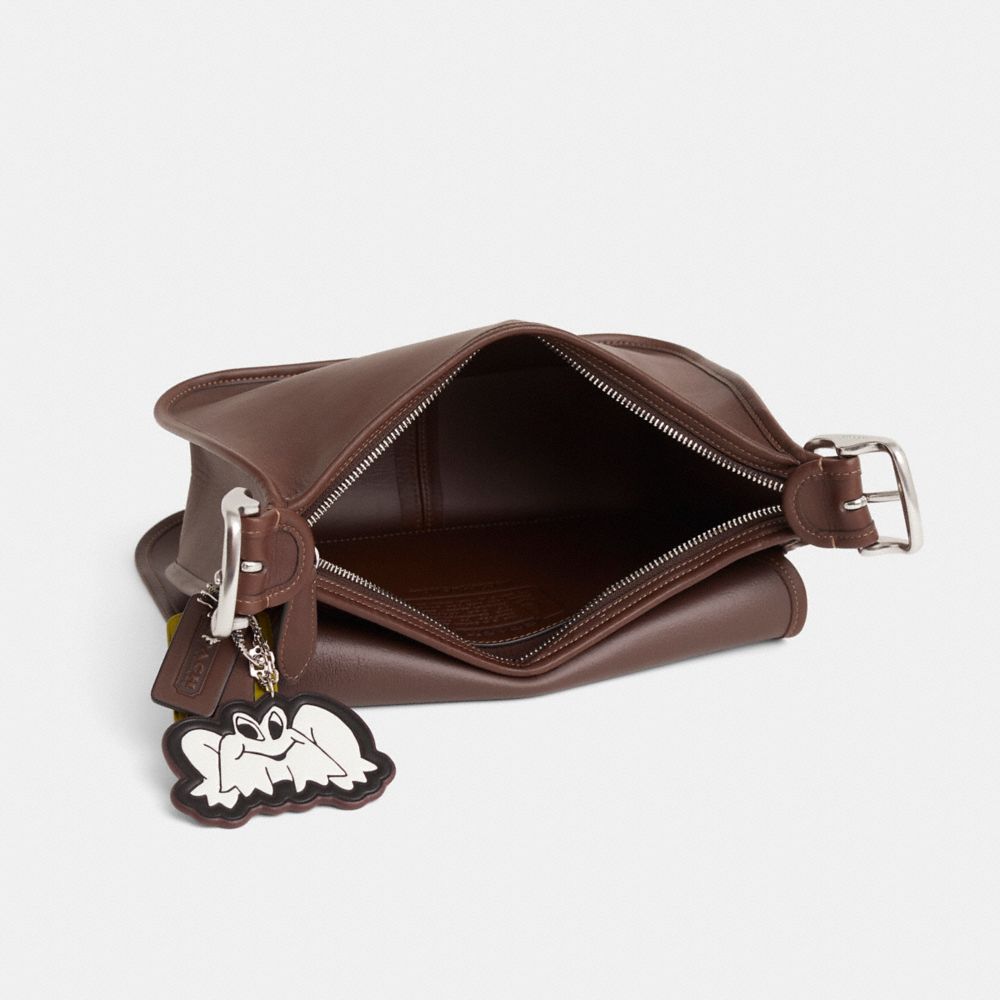 COACH®,Upcrafted Patricia Legacy Bag,Brown,Inside View,Top View
