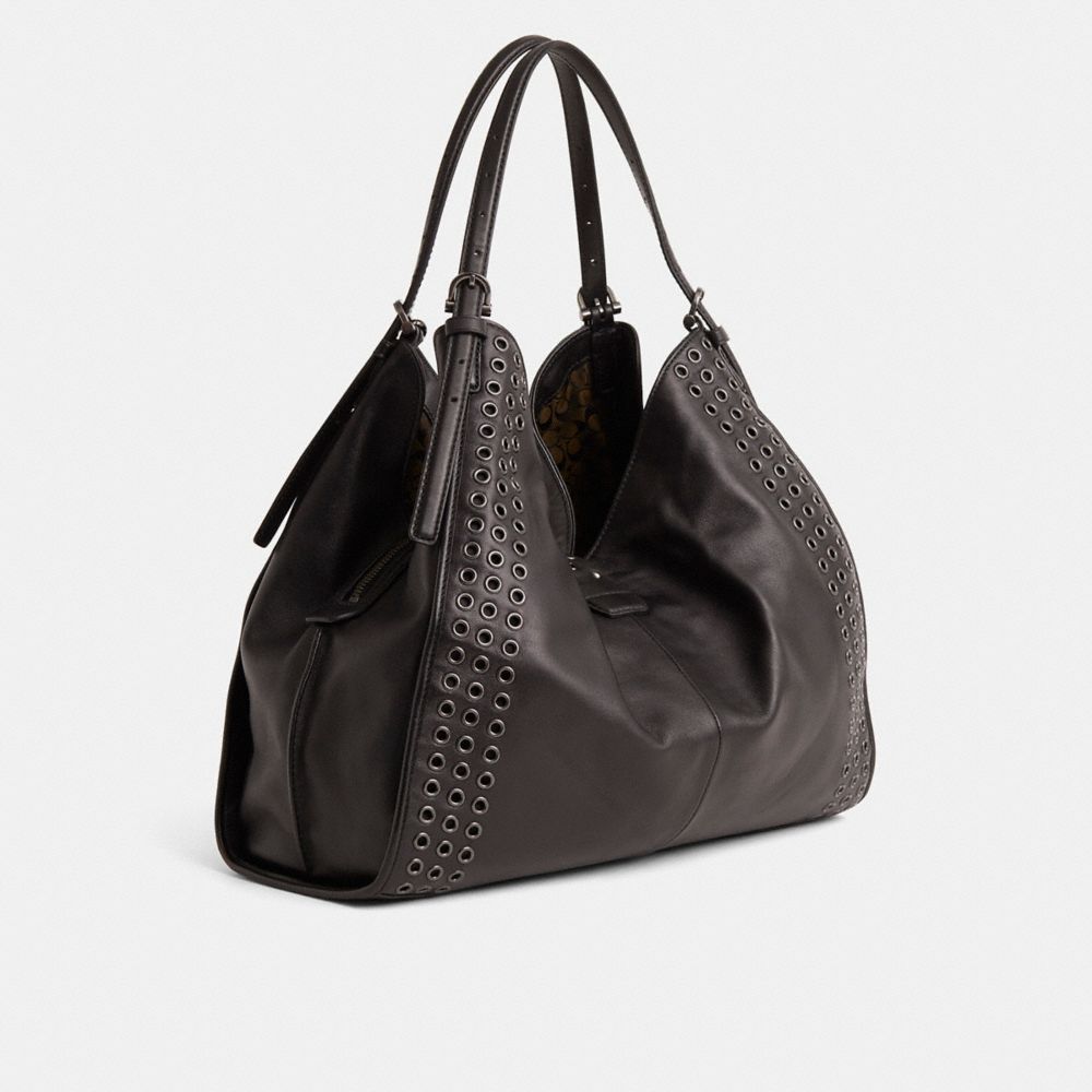 COACH®,Upcrafted Carlyle Shoulder Bag,,Angle View