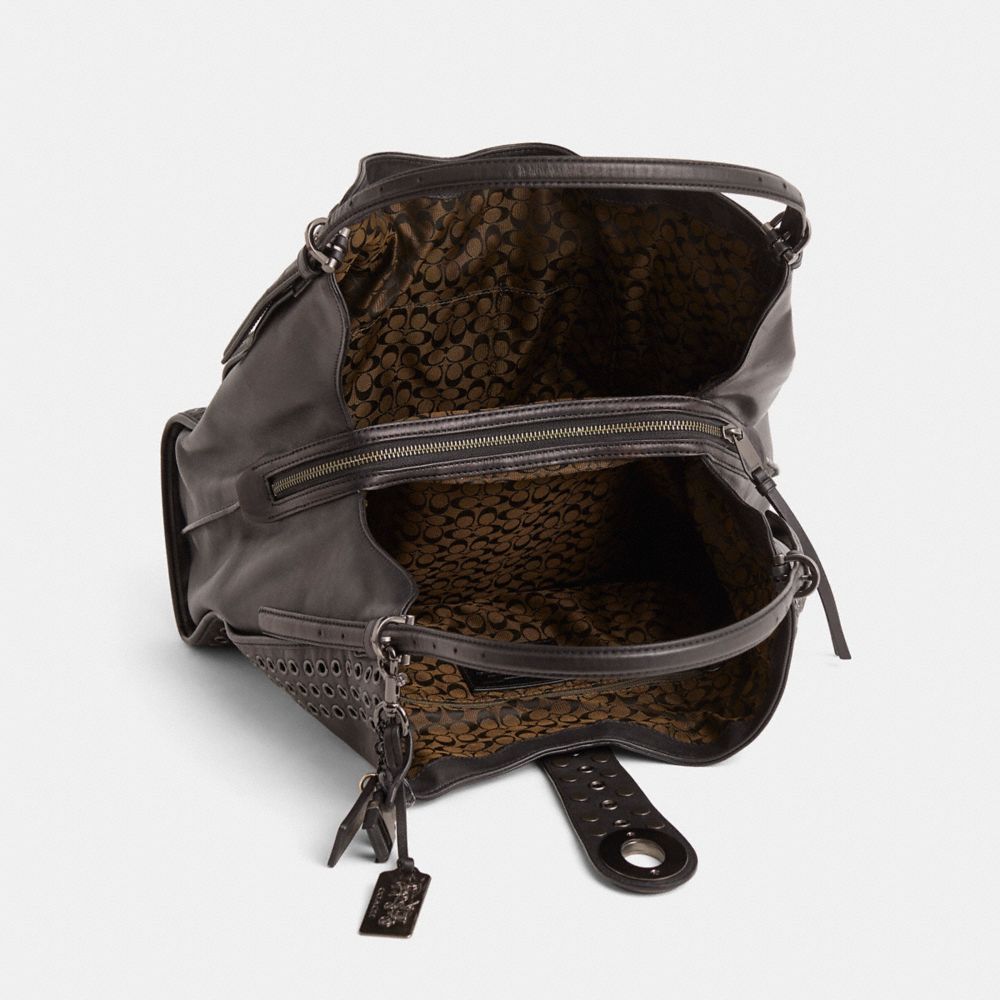 COACH®,Upcrafted Carlyle Shoulder Bag,,Inside View,Top View