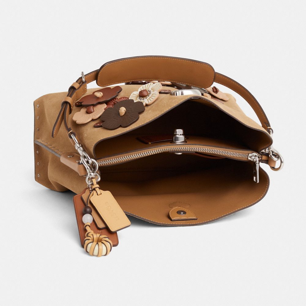 COACH®,Upcrafted Willow Shoulder Bag With Rivets,,Inside View,Top View