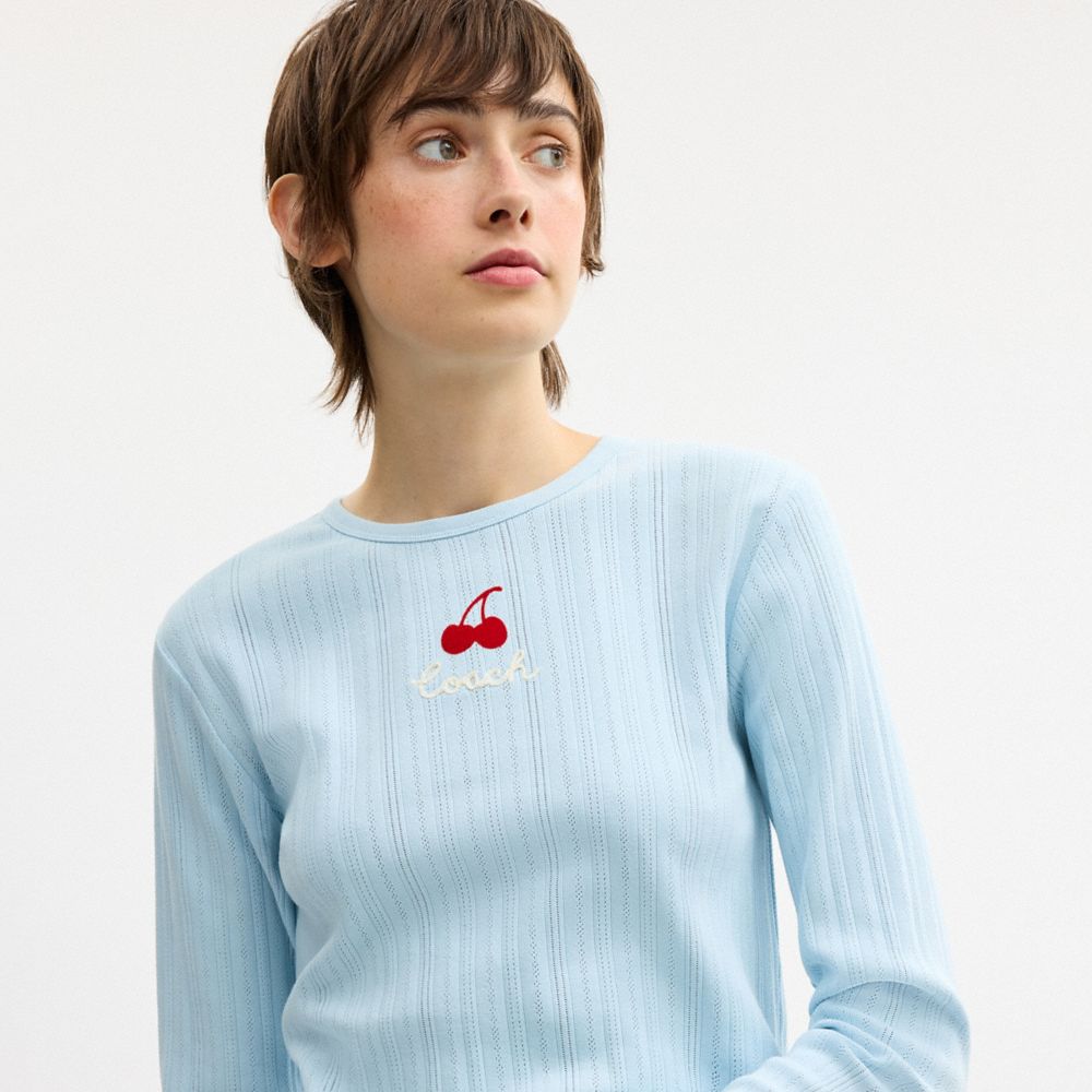 チェリー ポインテール ロング スリーブ Tシャツ 2