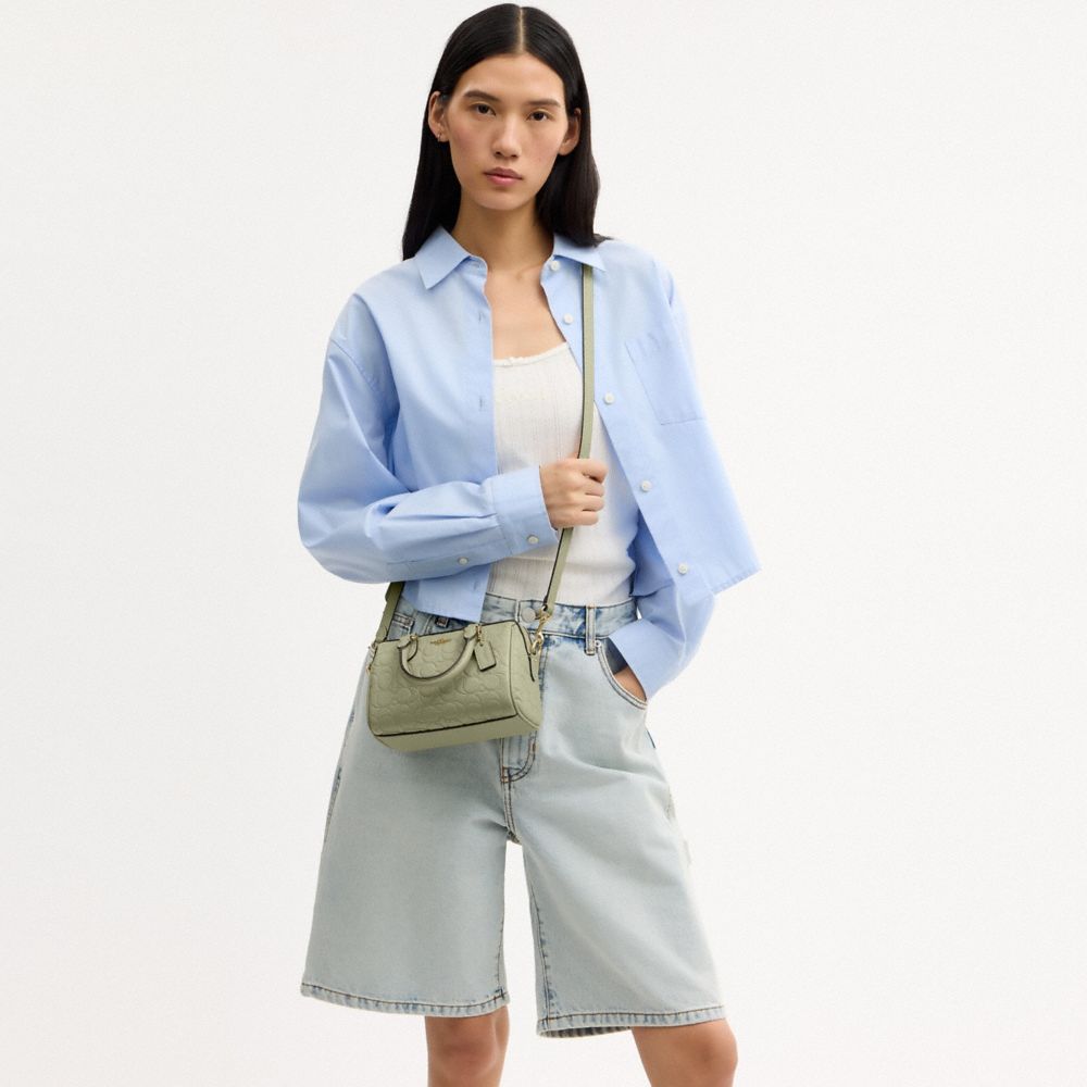 COACH®,Mini Rowan Crossbody Bag In Signature Leather,