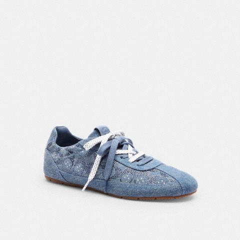 Coach Soft Sneaker In Signature Denim