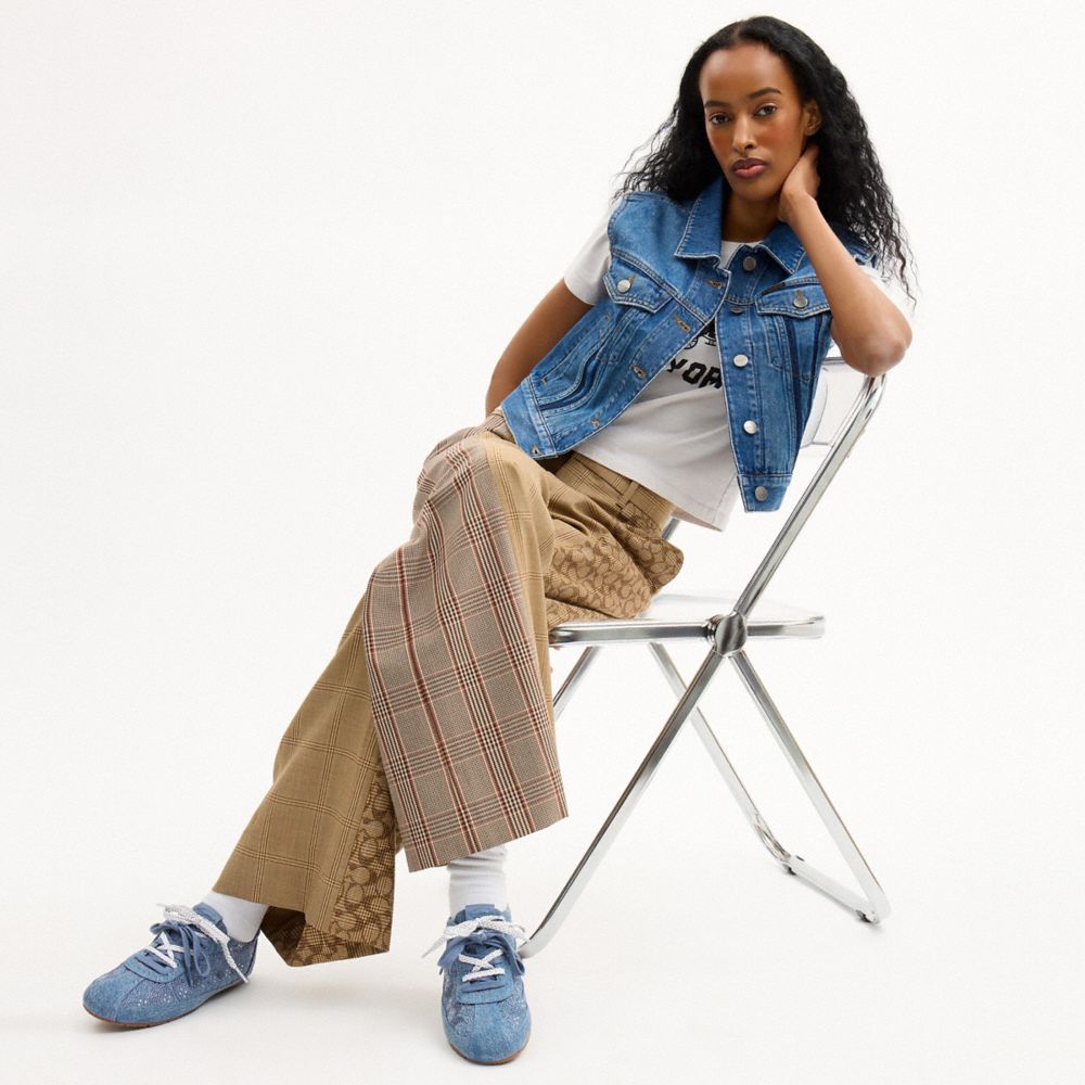 Coach Soft Sneaker In Signature Denim — фото 6
