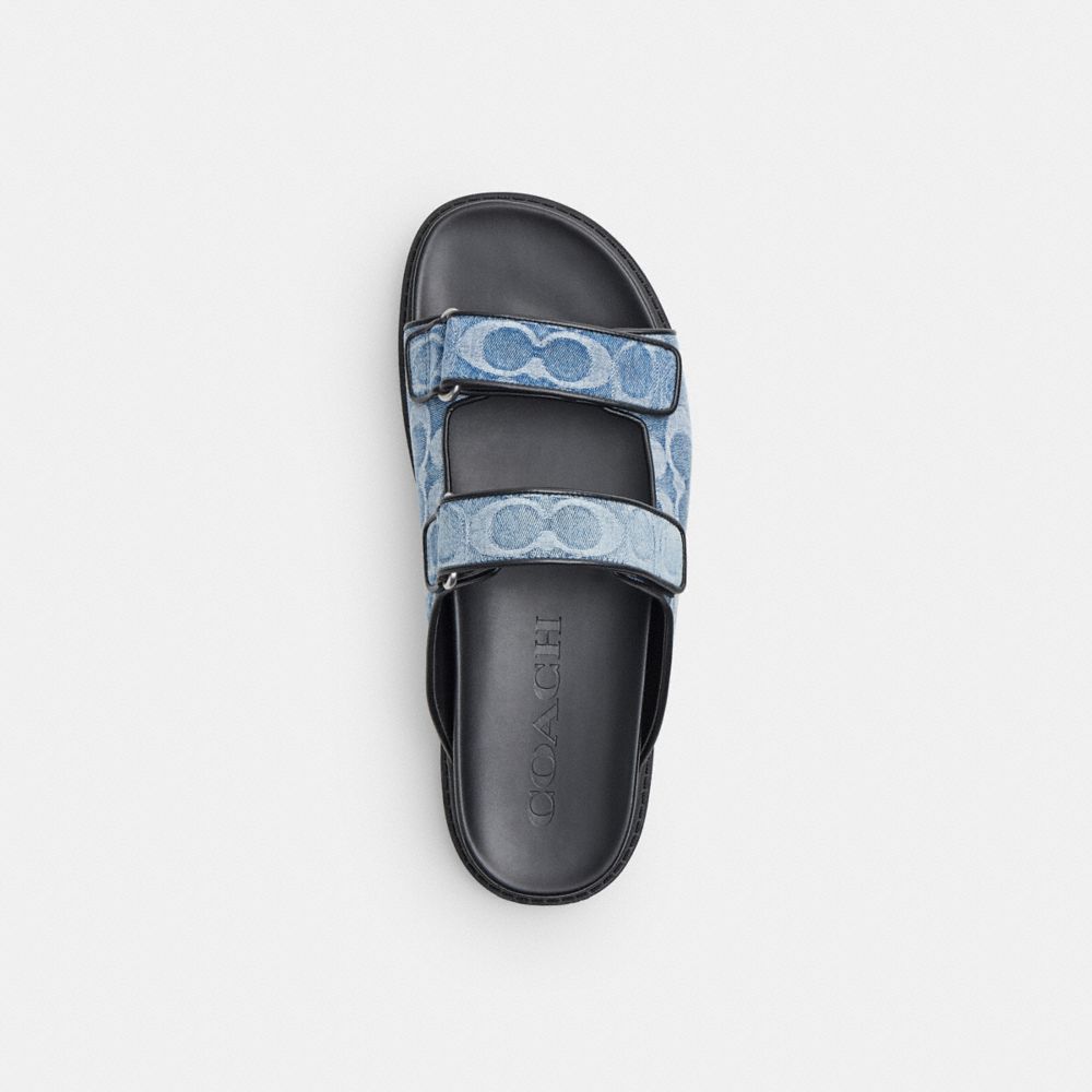 Double Banded Sandal Signature Denim