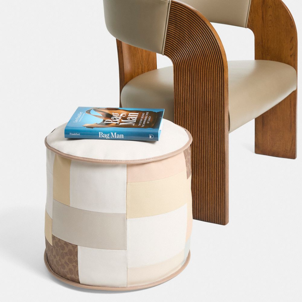 COACH®,Remade Pouf,,Inside View,Top View