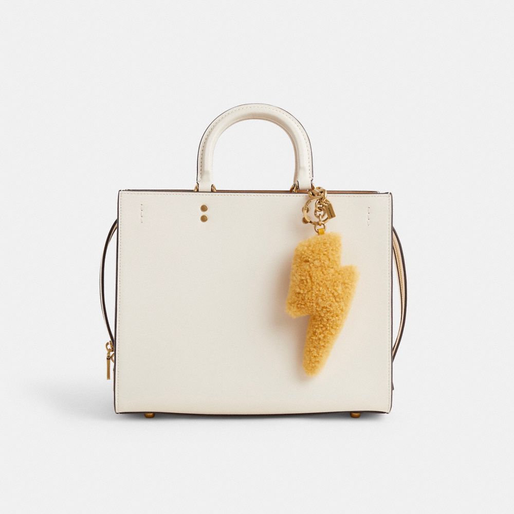 COACH®,Remade Shearling Lightning Bag Charm,,Angle View
