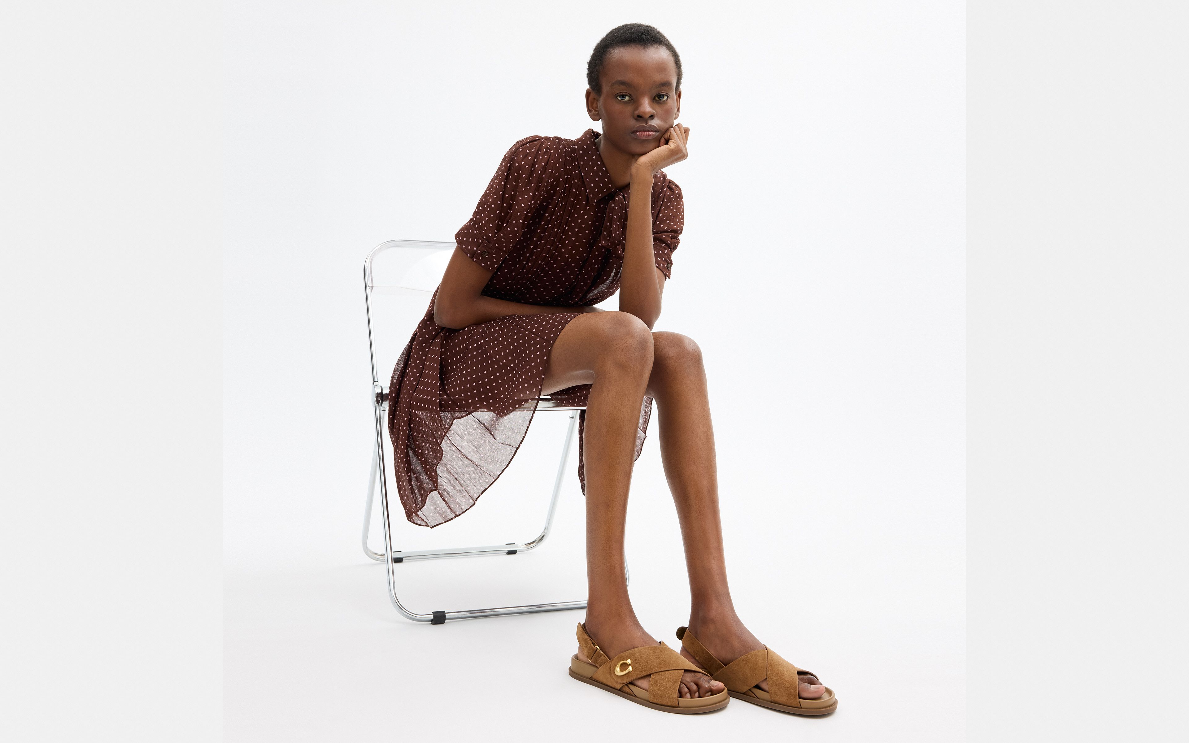 Sculpted C Criss Cross Sandal