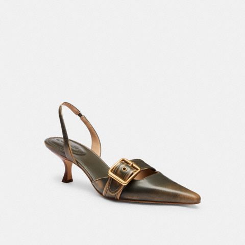Coach Margot Slingback In Loved Leather