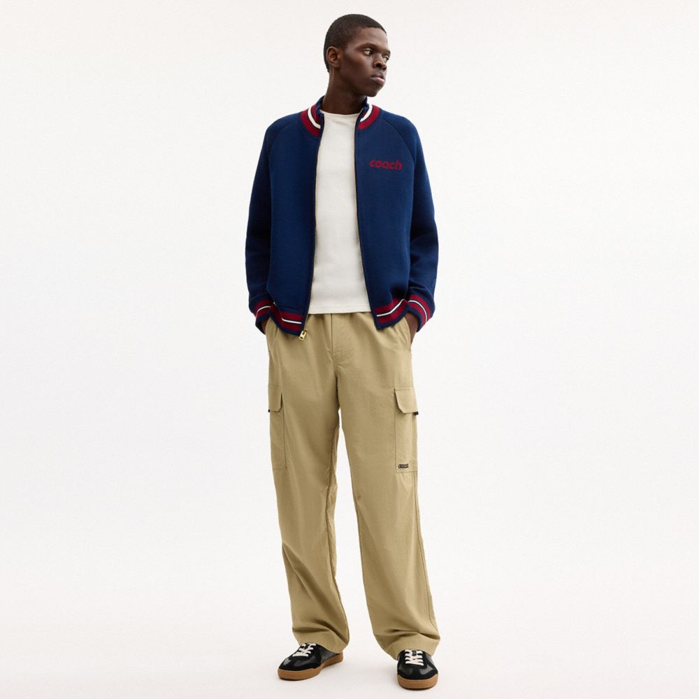 Coach シグネチャーポンチョニット 公式】COACH – コーチ | ジップ フロント ニット カーディガン