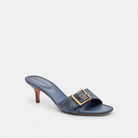 Женские сандалии Coach Margot Sandal In Crystal Signature Denim