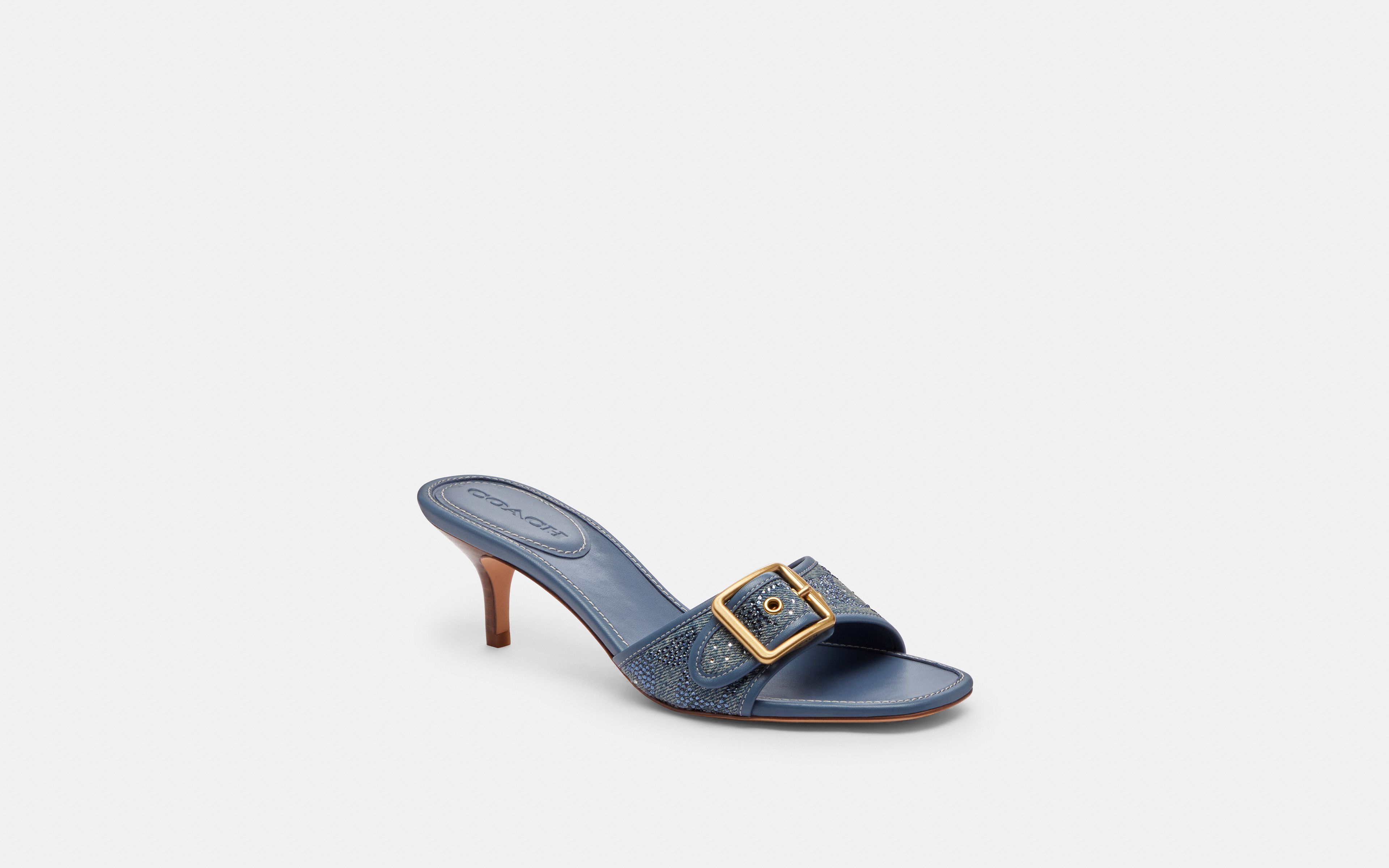 Margot Sandal Crystal Signature Denim