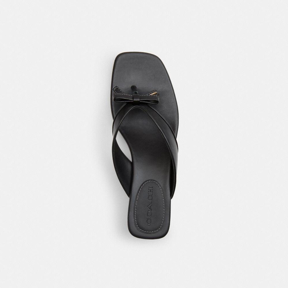 COACH®,Bow Thong Kitten Heel,,Inside View,Top View