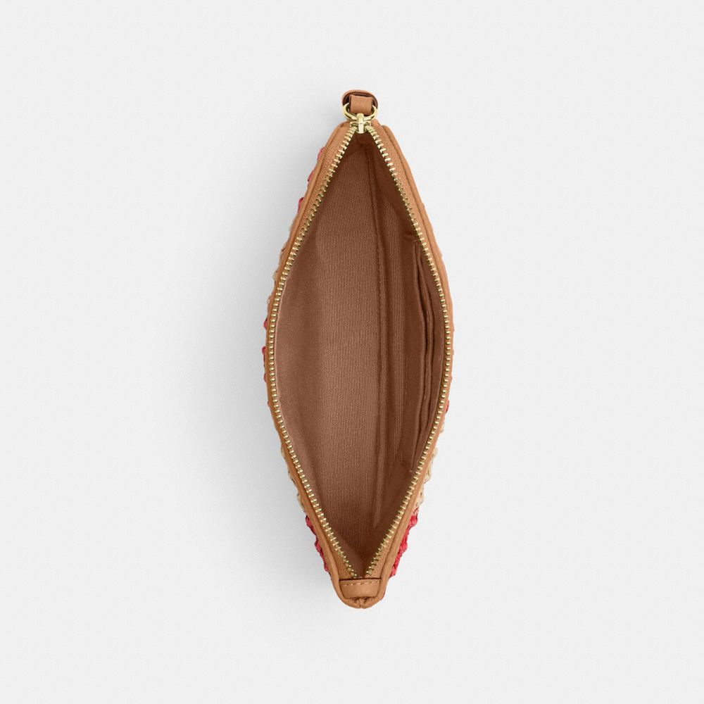COACH®,Or/Rouge/Marron Orangé,Inside View,Top View