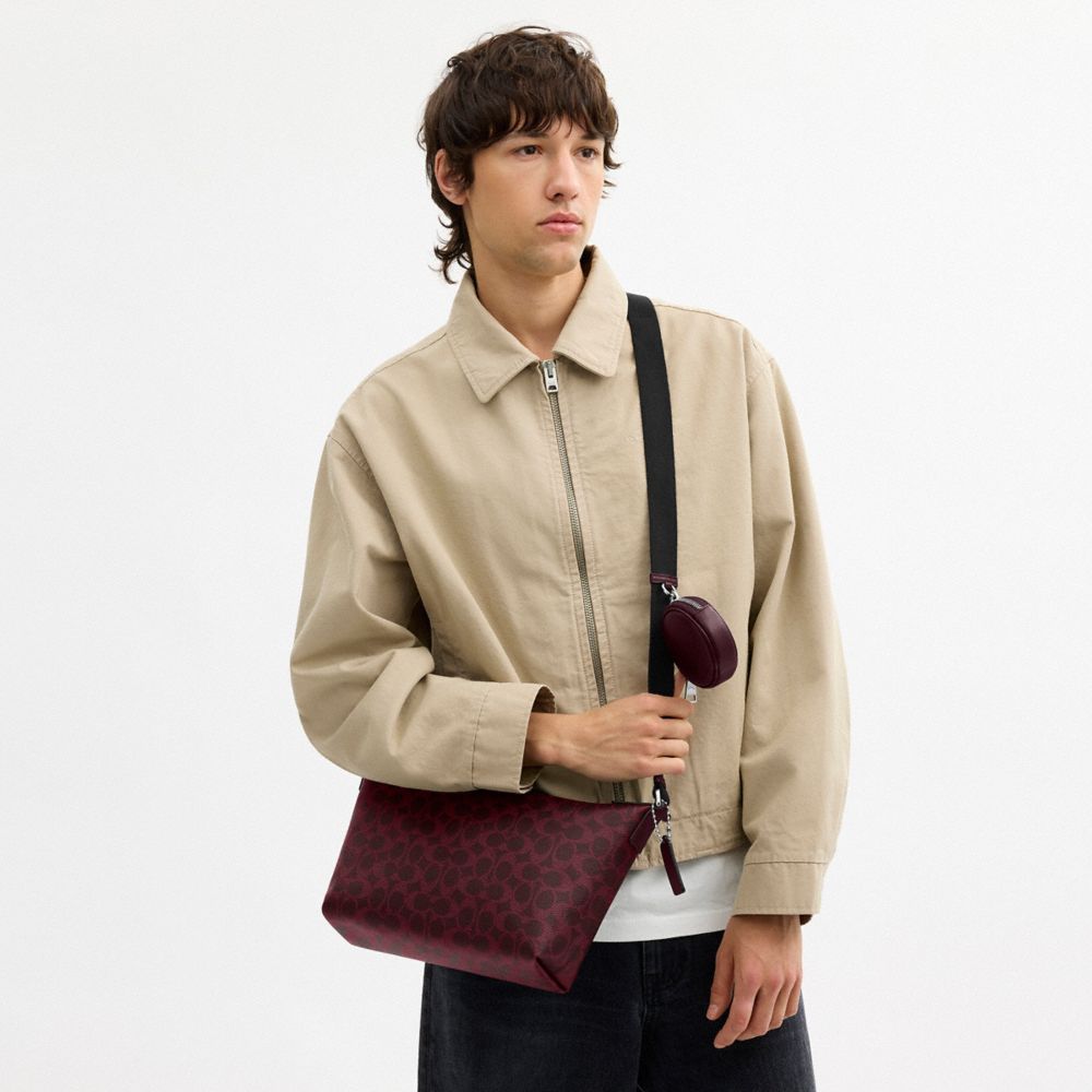 Small Finn Crossbody Bag With Pouch Signature Canvas