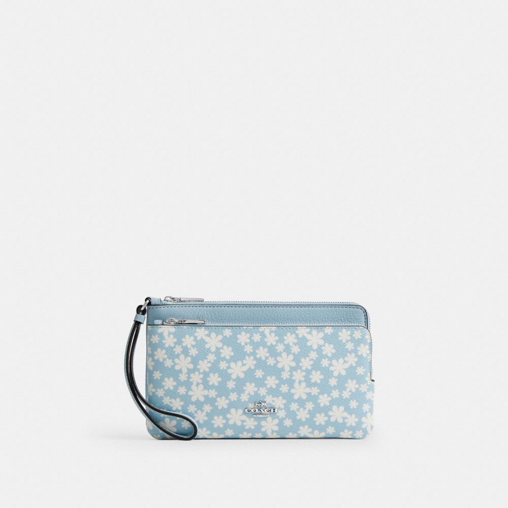 Double Zip Wristlet With Floral Print | Wallets | Coach | COACH®