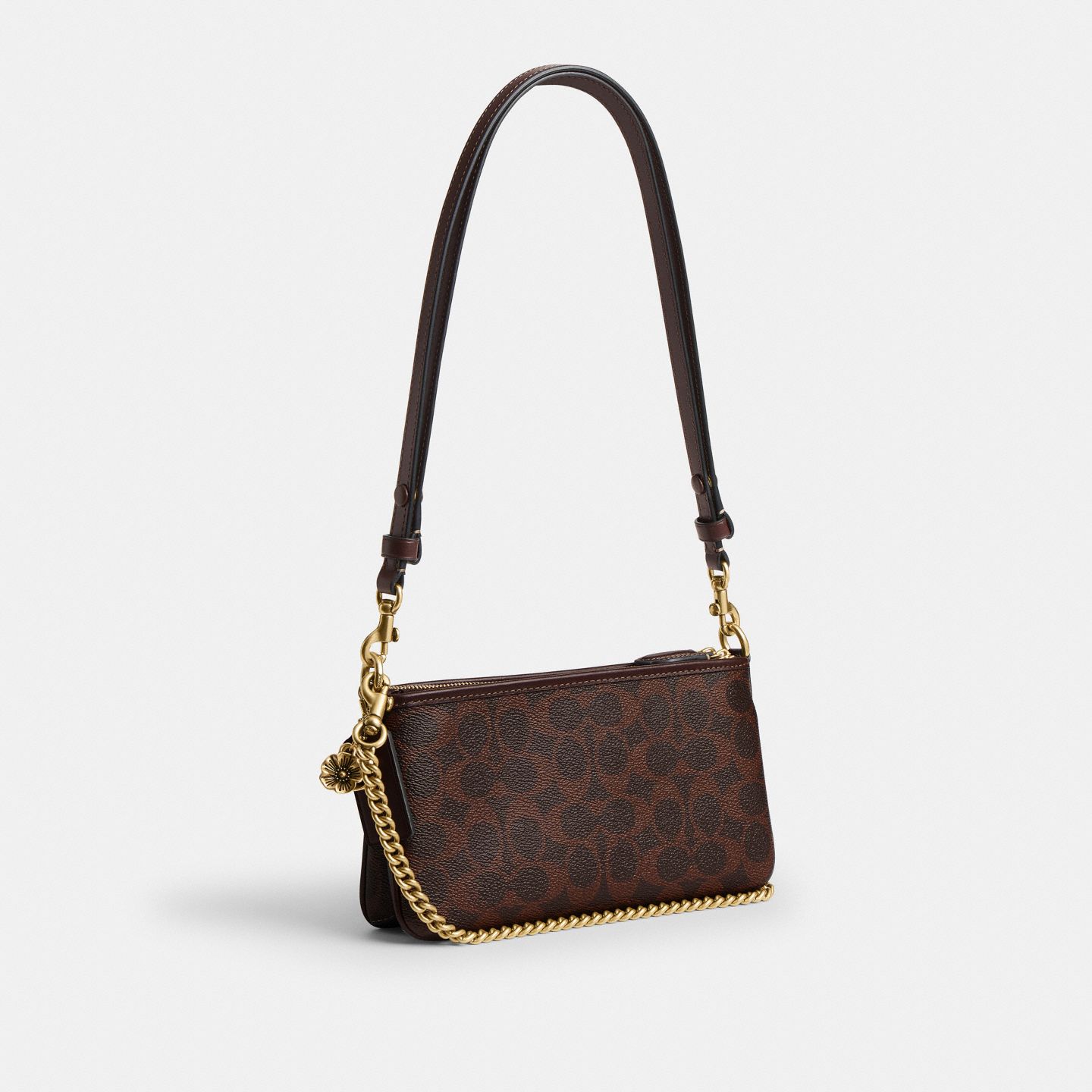 Женская сумка Coach Audrey Crossbody Bag In Signature Canvas, цвет: Латунный / Кленовый — фото 2