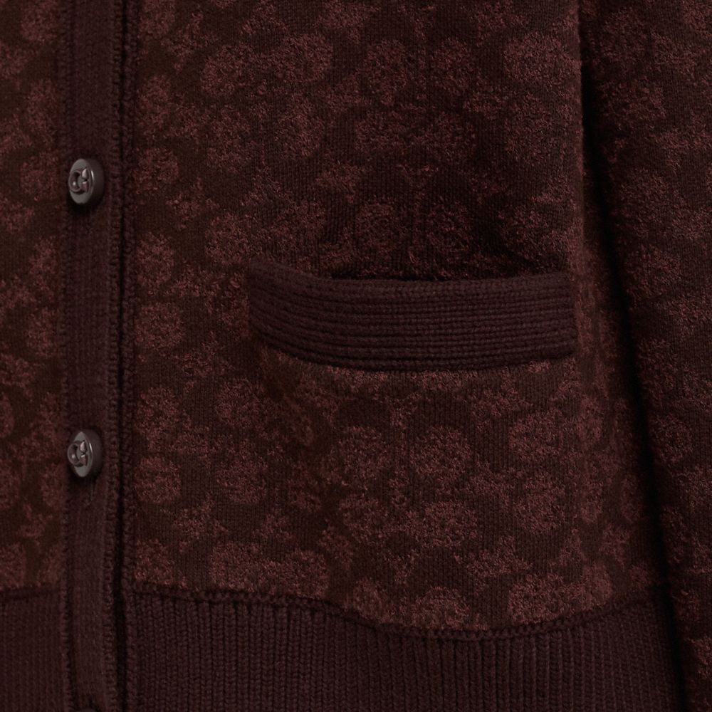 COACH®,Restored Signature Knit Cardigan,,Scale View